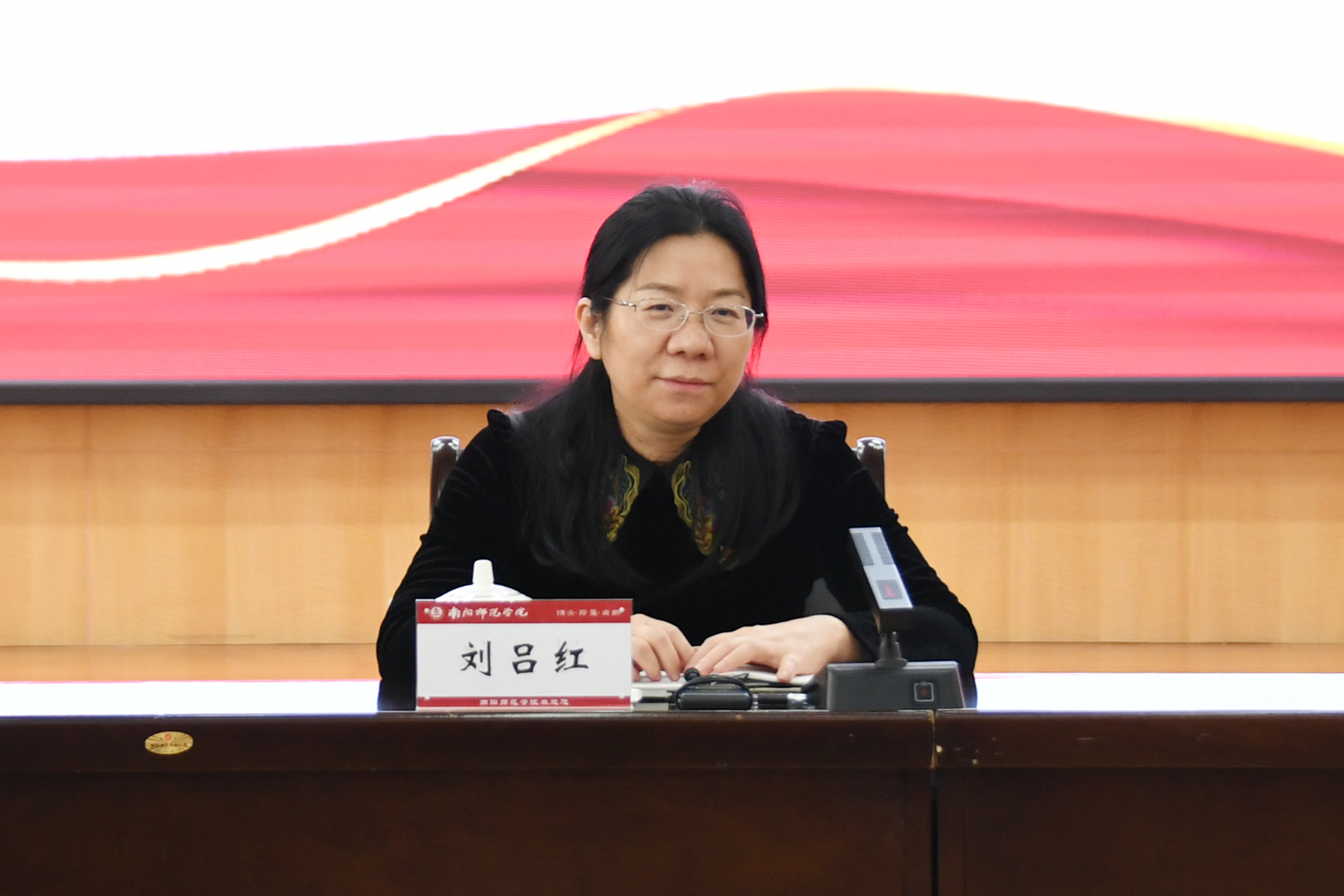 2省委宣讲团成员、郑州大学马克思主义学院院长刘吕红教授作报告.JPG